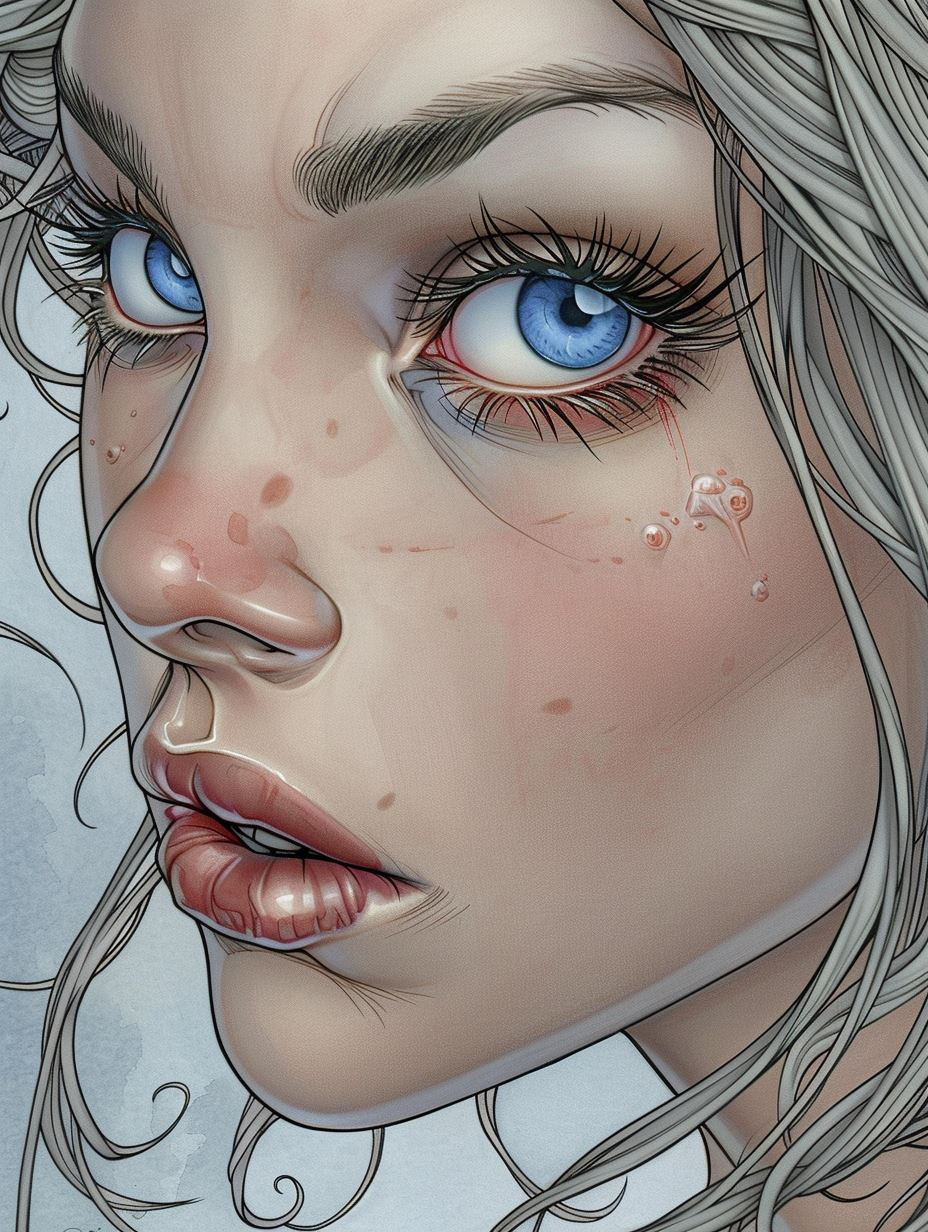 Haunting Gazes: A Digital Portrait Study - Image 3