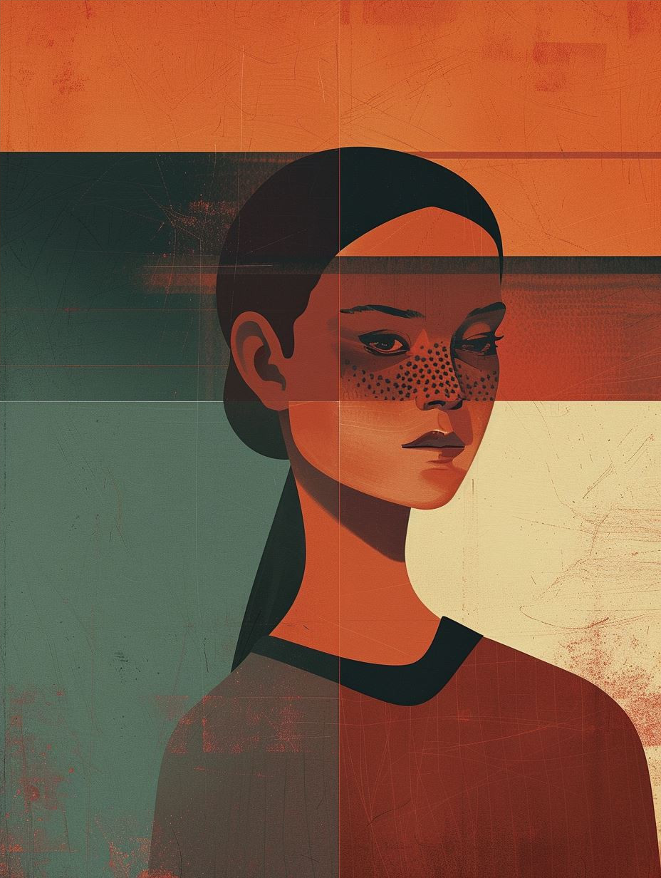 Geometric Prism Portrait Study - Image 4
