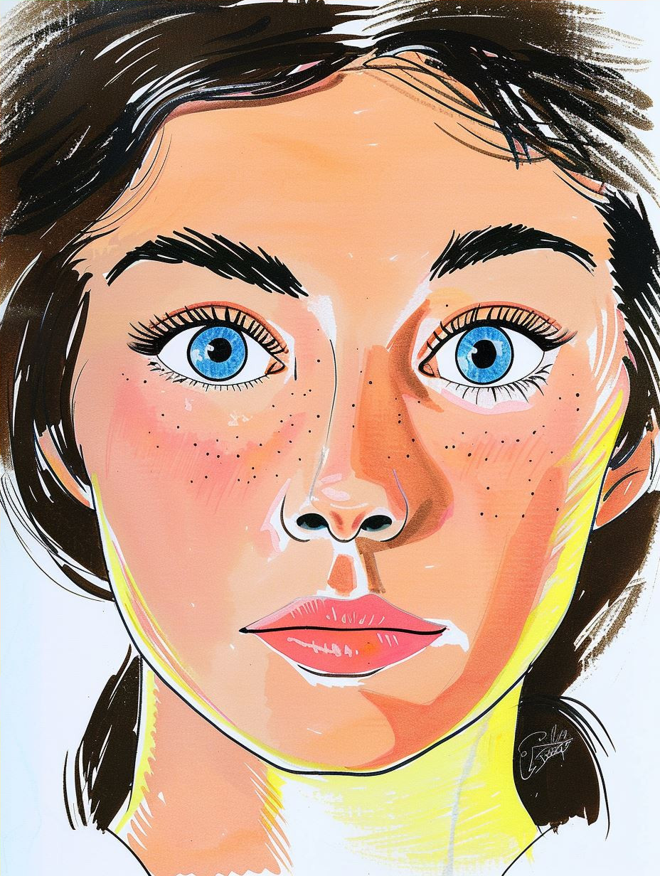 Vibrant Pop Art Portrait Study - Image 4