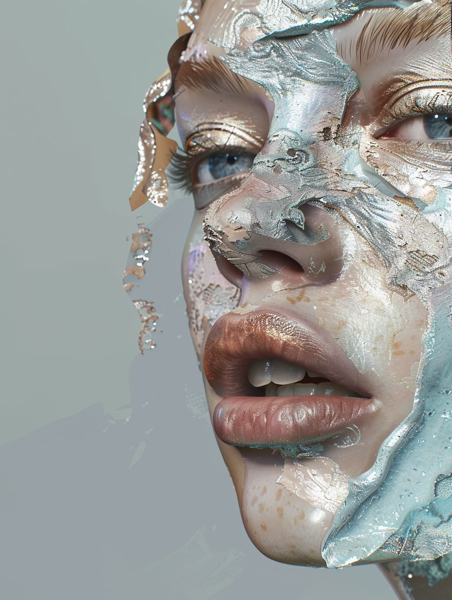 Fragmented Ethereal Porcelain Portraits - Image 3