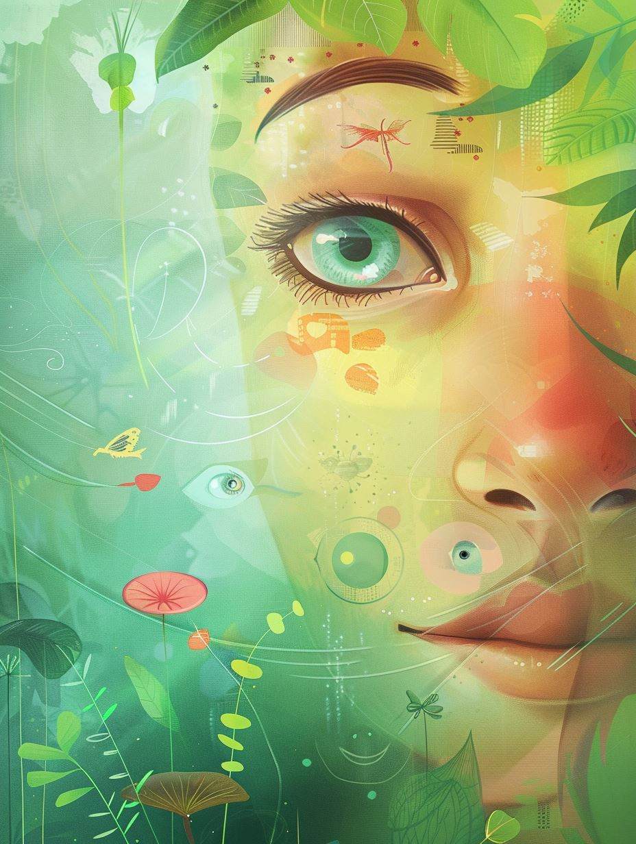 Ethereal Green Dream Portraits - Image 3