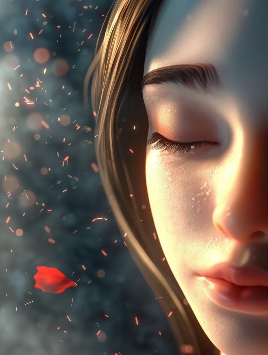 Ethereal Anime Portrait in Autumn - Image 2