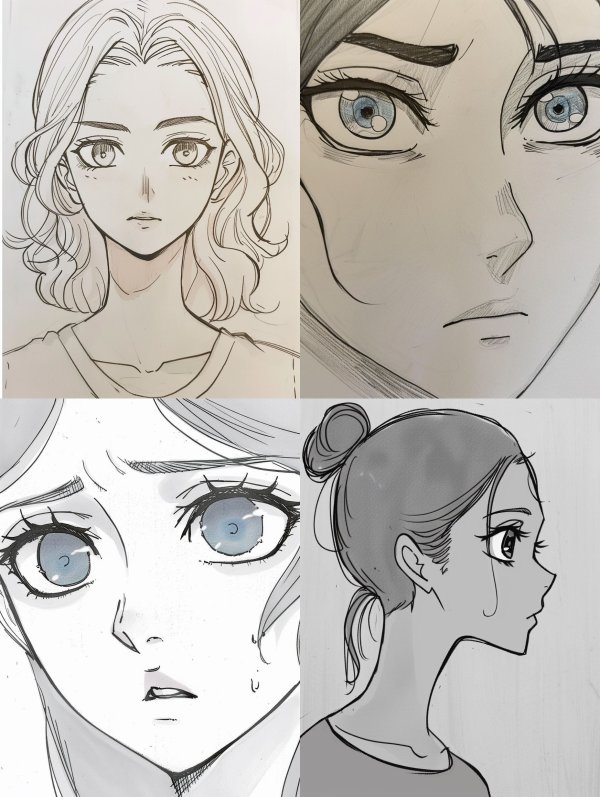 Emotional Expressions in Manga Character Sketches