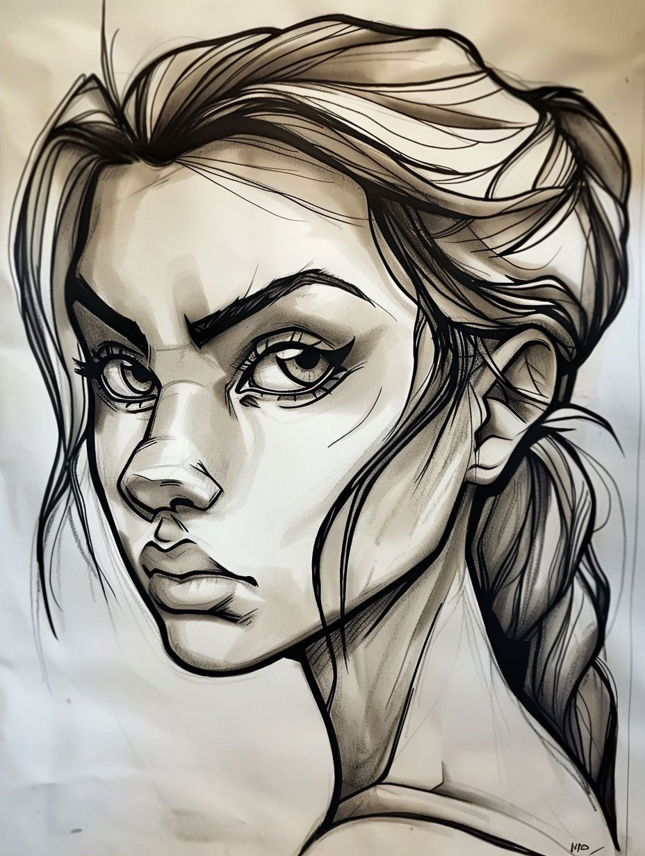 Stylized Modern Digital Portrait - Image 2