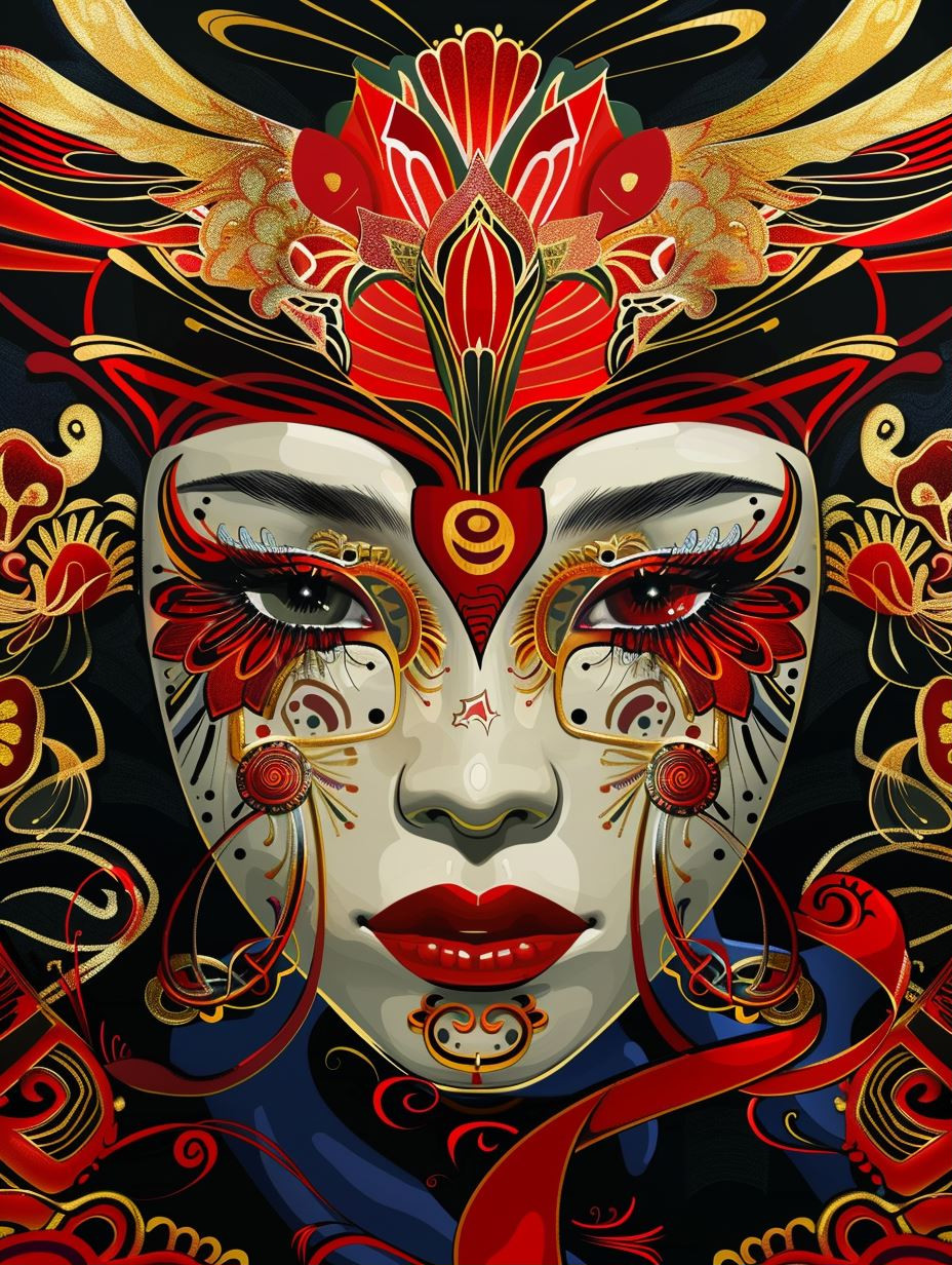 Imperial Crimson Masquerade - Image 1