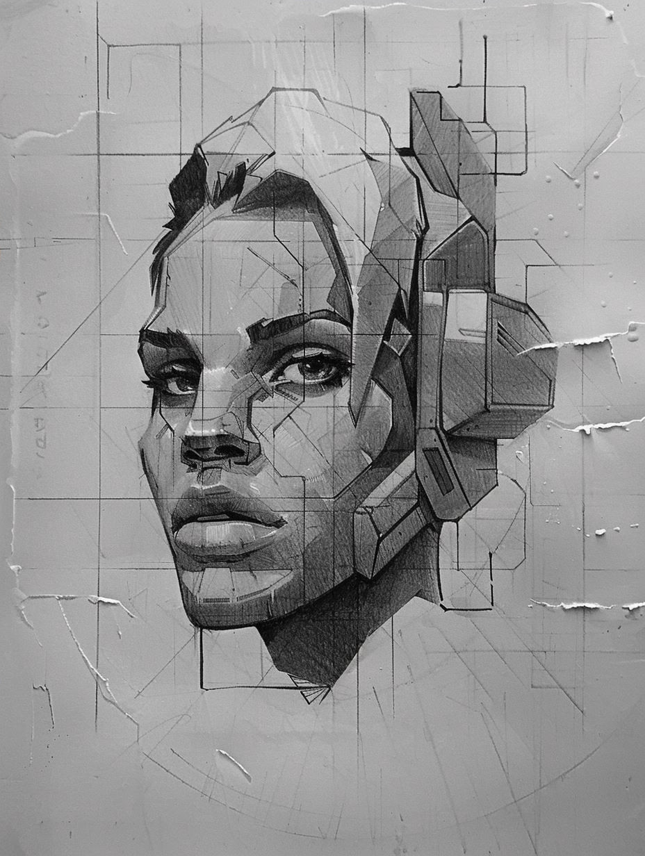 Cybernetic Portraits in Digital Grit - Image 4