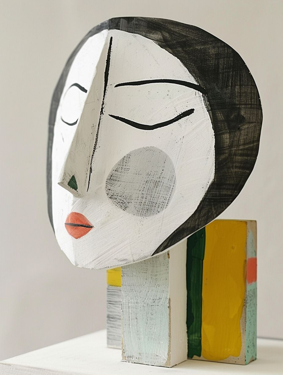 Abstract Cubist Facial Portraits - Image 1