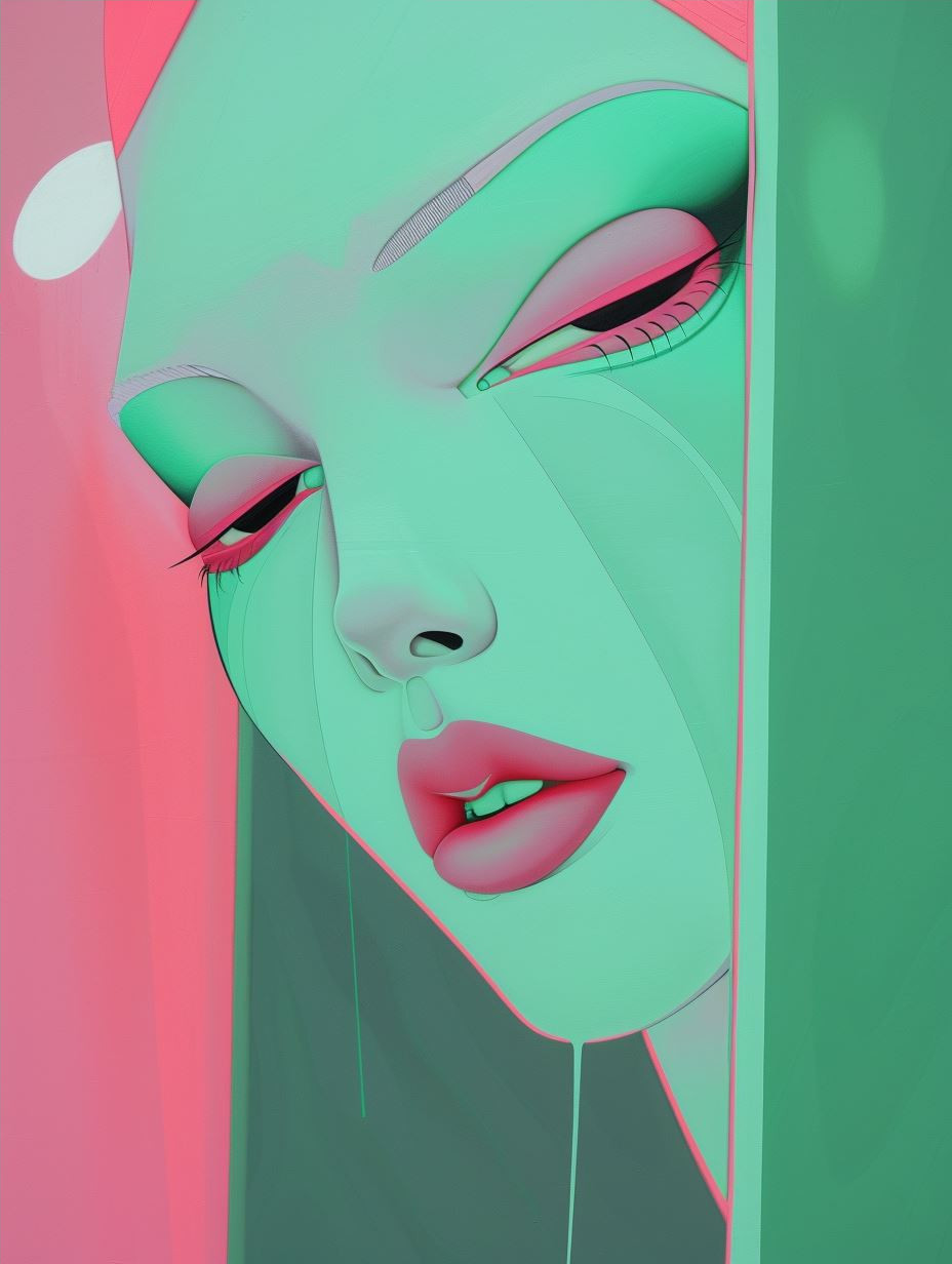 Neon Pastel Cyberpunk Portraits - Image 4