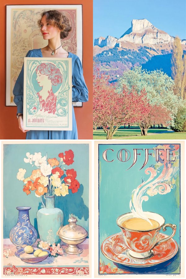 Vintage Art Nouveau Elegance