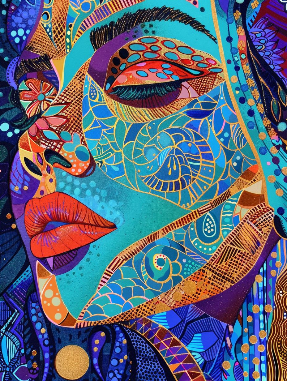 Prismatic Mosaic Portrait of Radiance - Image 4