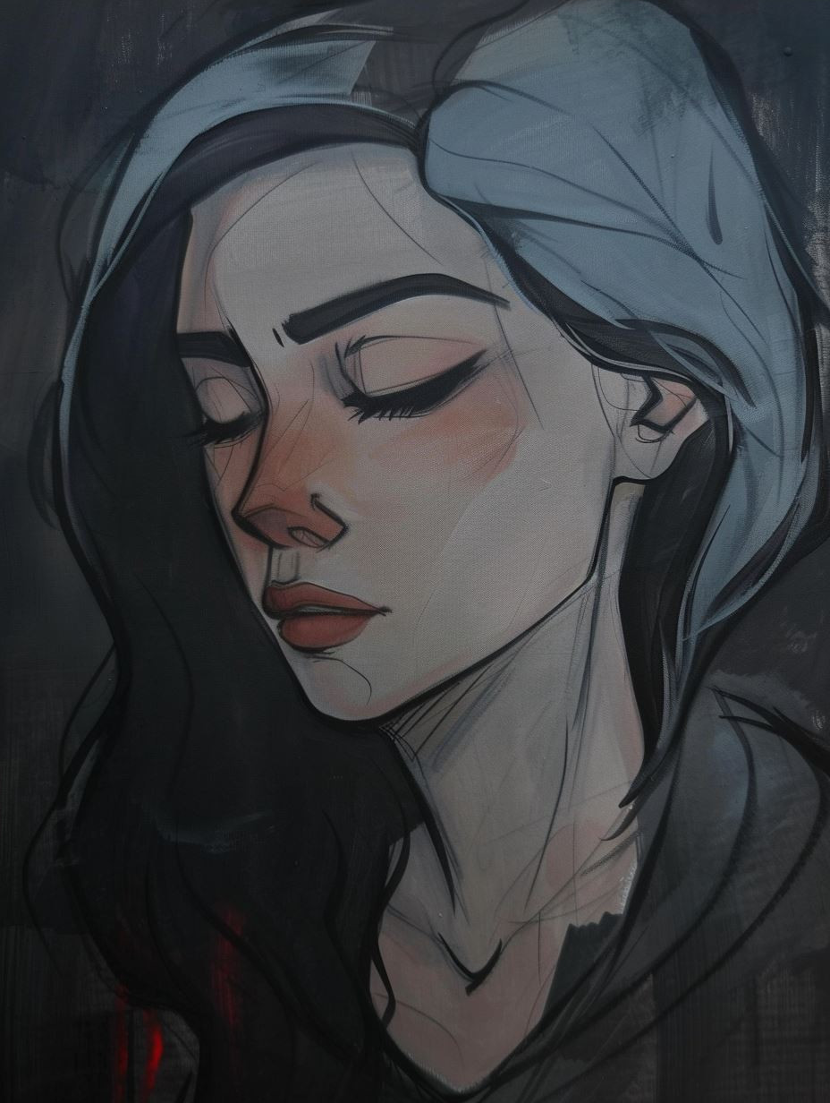Ethereal Digital Oil Portrait - Image 4