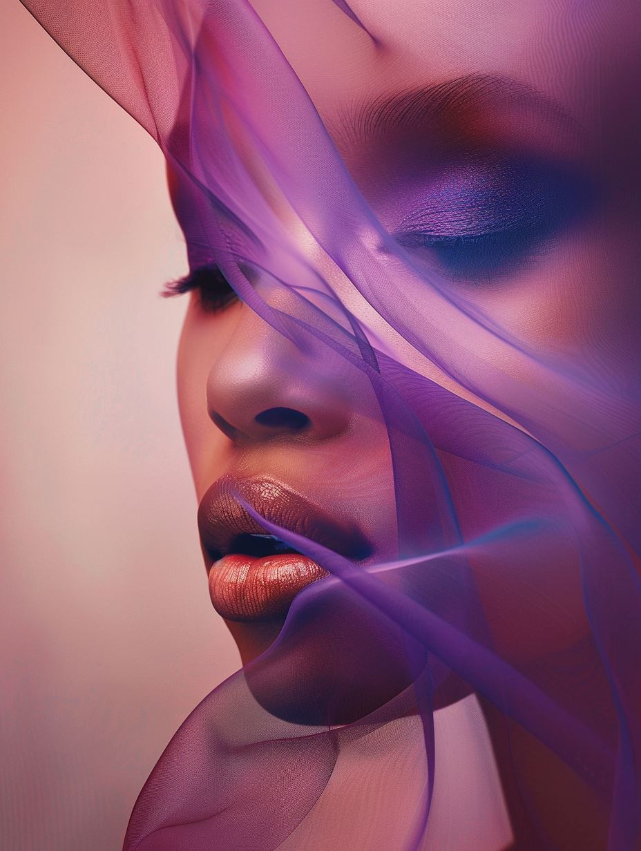 Ethereal Veils of Purple Mist - Image 1
