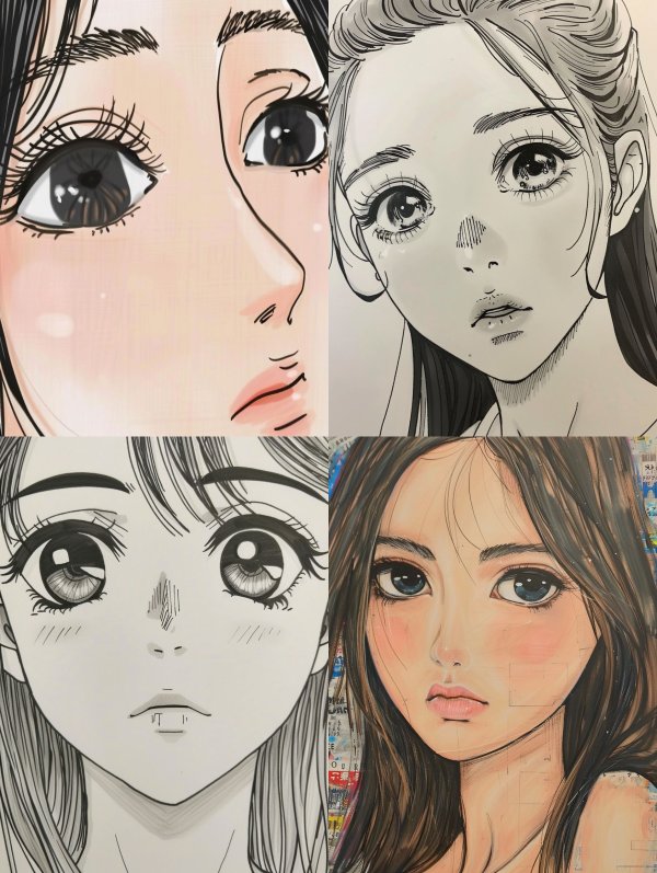 Soft Pastel Manga Portrait
