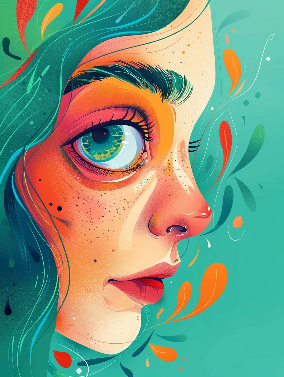 Ethereal Flora Dream Portrait - Image 2