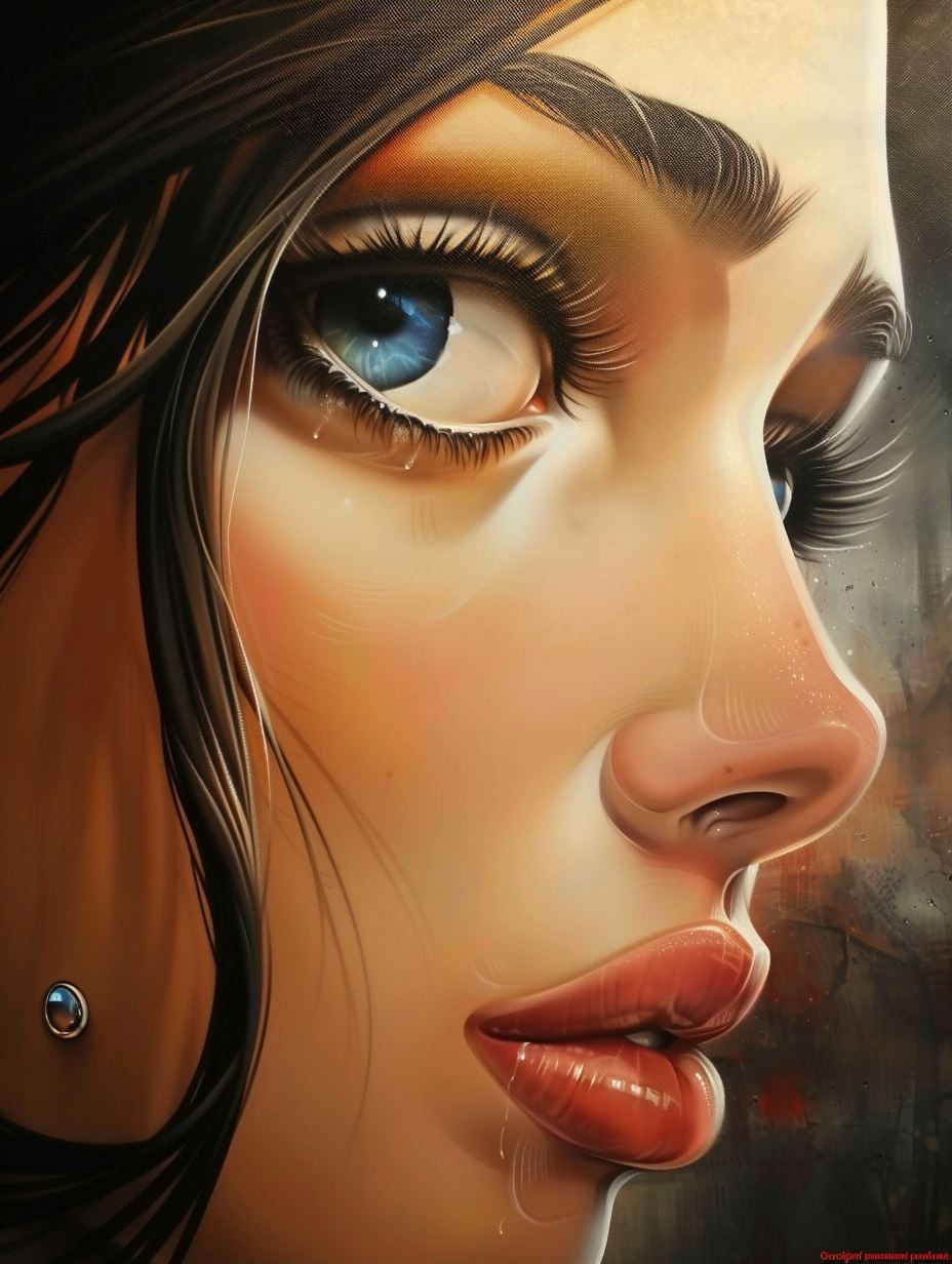 Ethereal Gaze of Melancholy - Image 1
