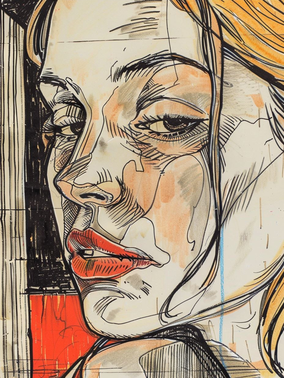 Raw Expressive Portrait Sketches - Image 4