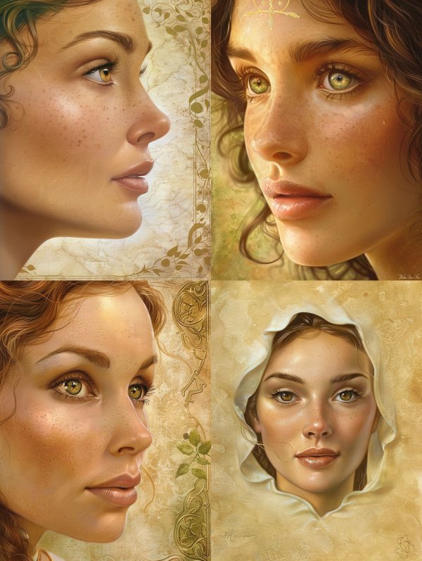 Golden Ethereal Portrait