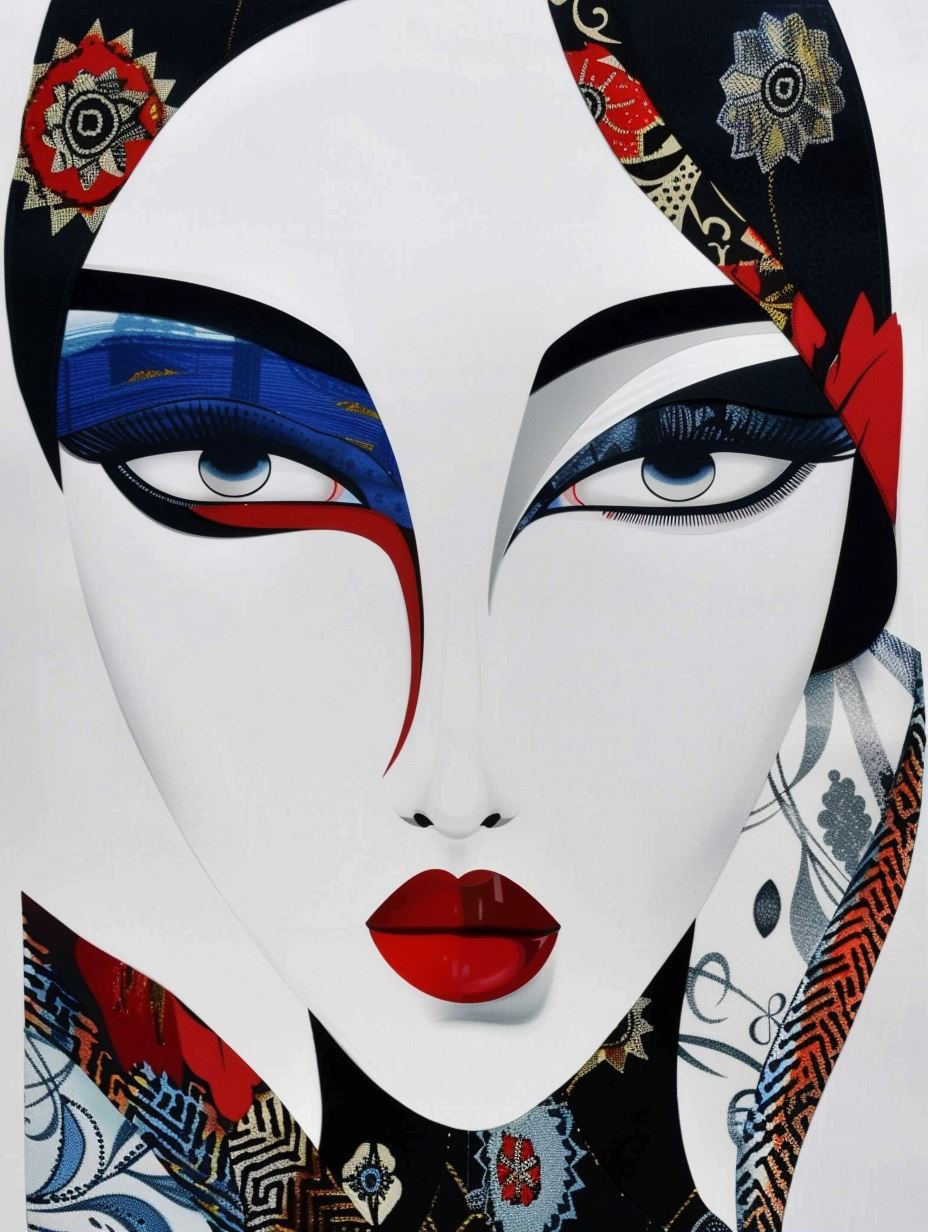 Avant Garde Crimson Portraits - Image 1