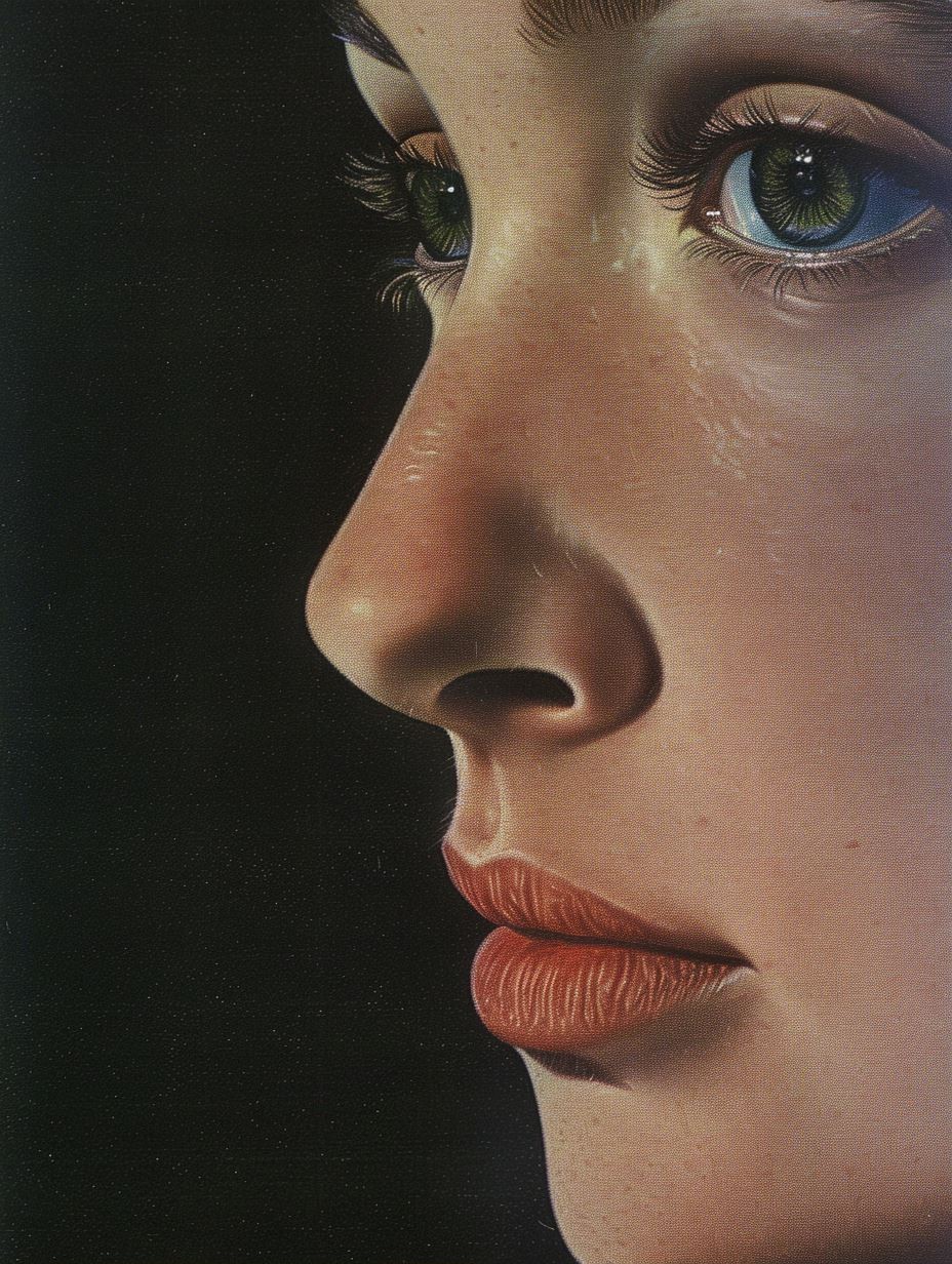 Ethereal Gaze in Deep Shadow - Image 1