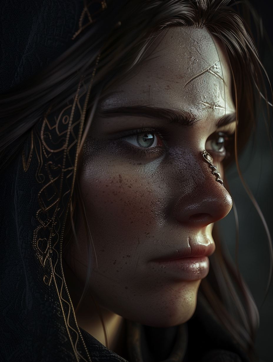 Ethereal Portrait of Ancient Grace - Image 2