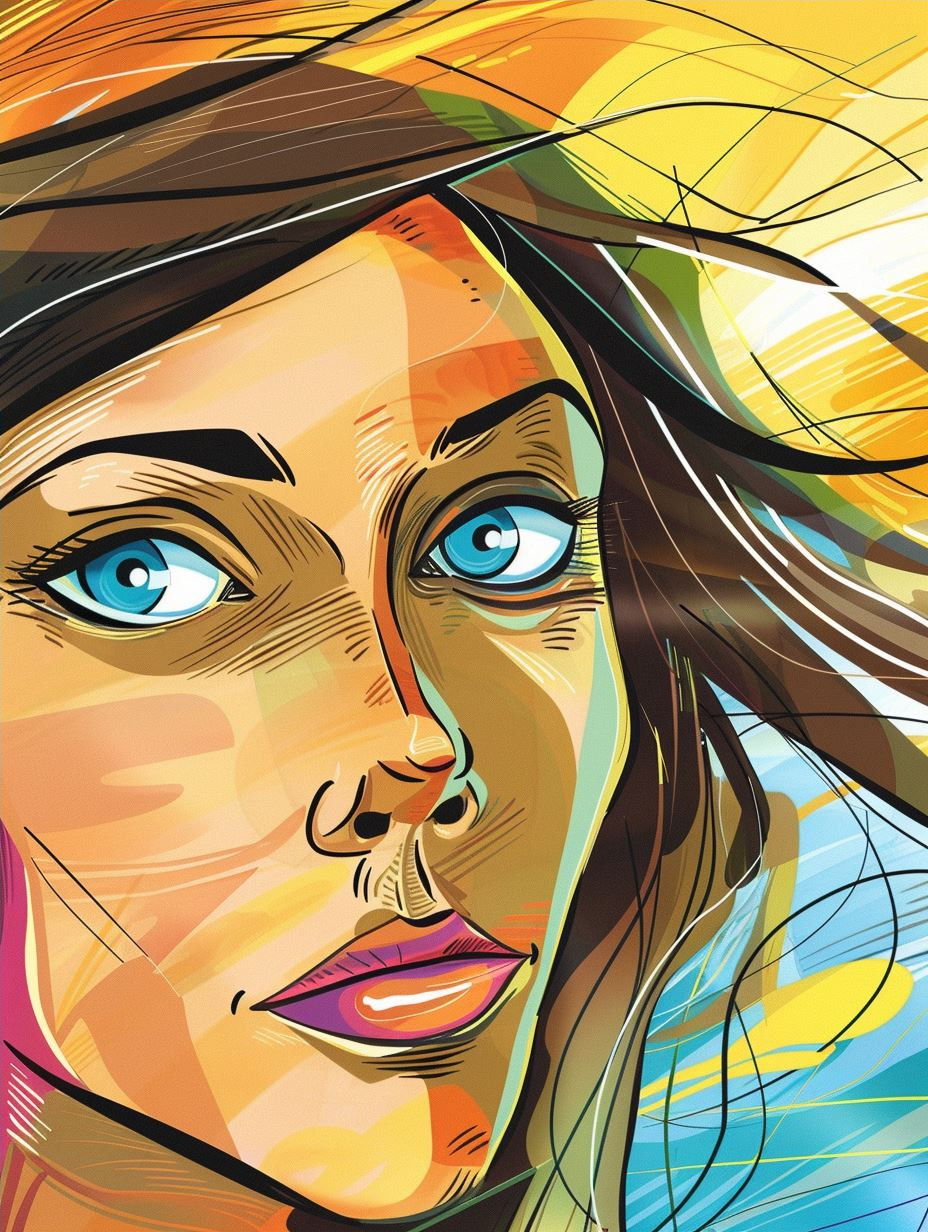 Golden Hour Graphic Portrait - Image 4