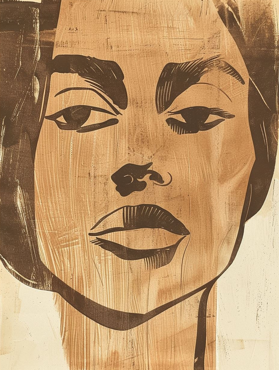 Earth Tones Abstract Portraits - Image 4