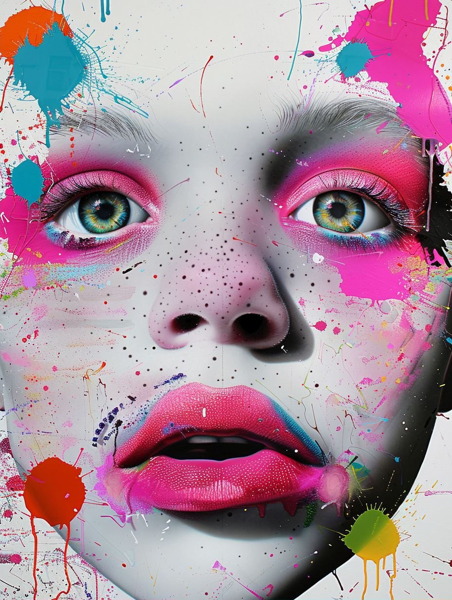 Chromatic Visions: A Surreal Portrait Study - Image 2
