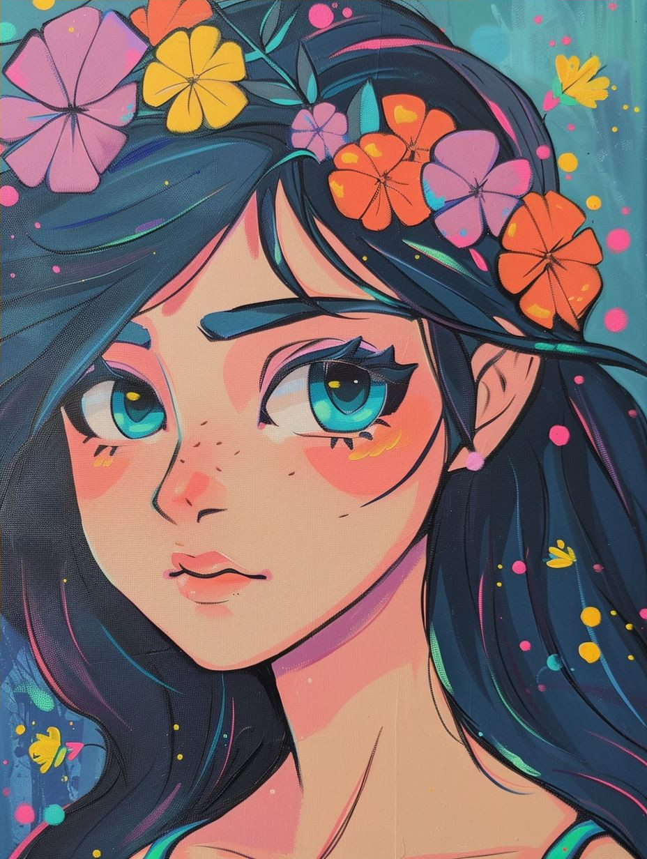 Vibrant Anime Gaze - Image 4