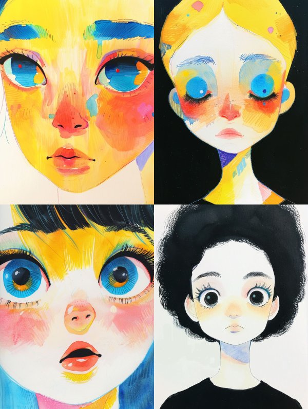 Vibrant Visions of Surreal Portraits