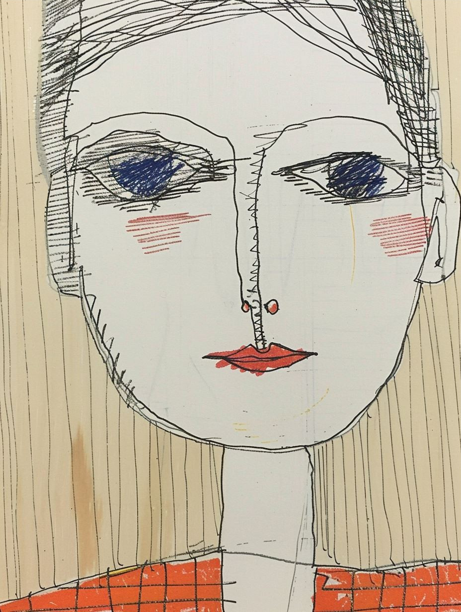 Minimalist Line Art Portrait Studies - Image 3