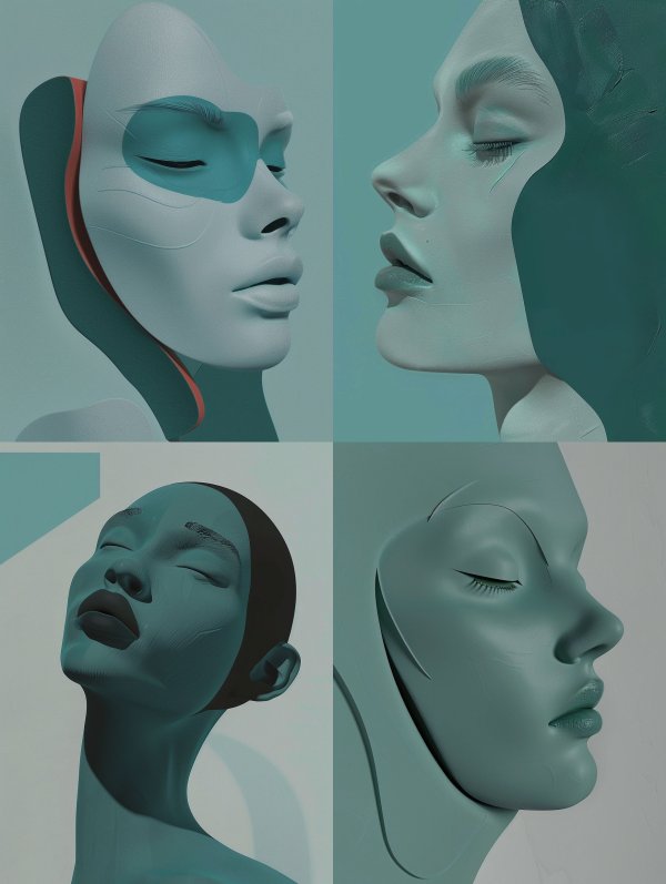 Futuristic Ethereal Digital Sculpture