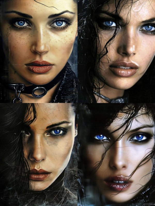 Azure Gaze: Four Faces of Mystery