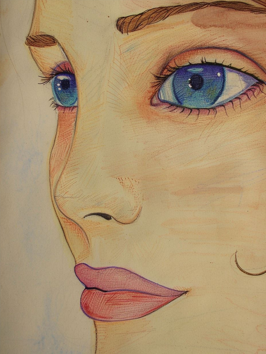 Ethereal Gazes in Watercolor - Image 4