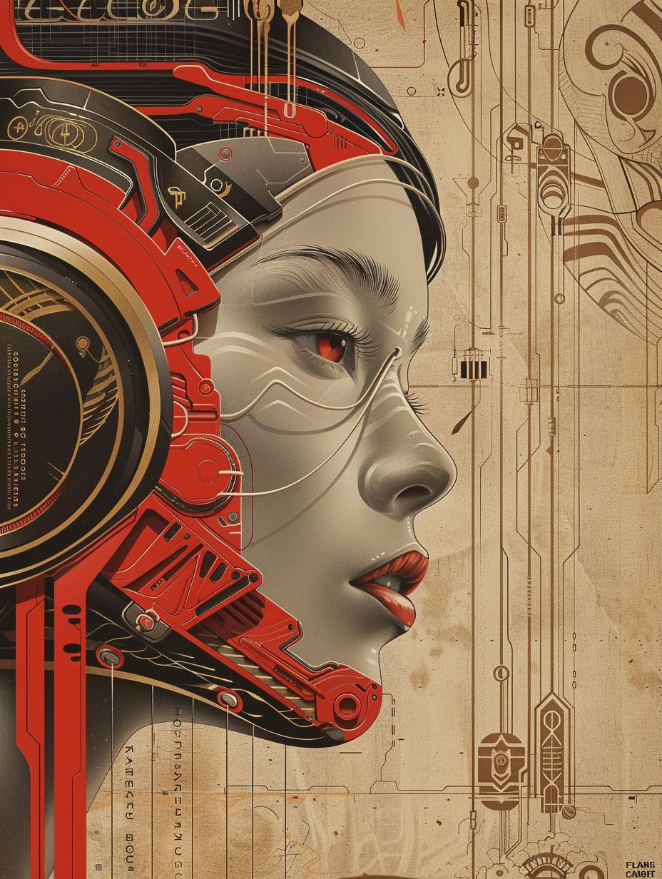 Golden Cybernetic Muse - Image 3