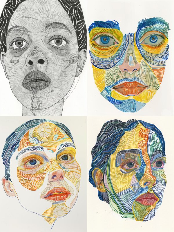 Abstract Evolution of Portraiture