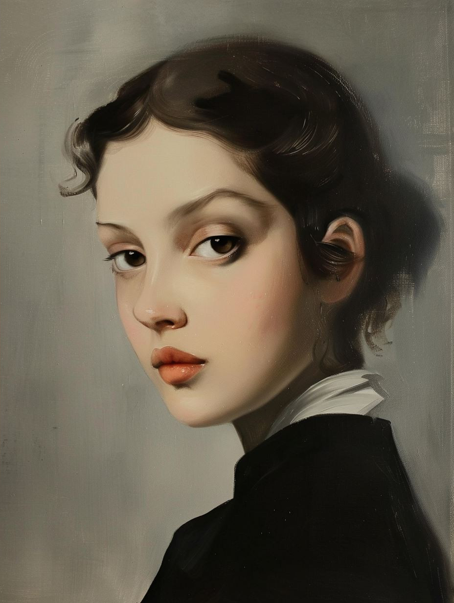 Ethereal Gazes: A Study of Feminine Portraits - Image 2