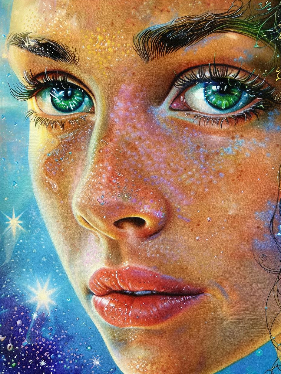 Ethereal Cosmic Portrait Series - Image 3