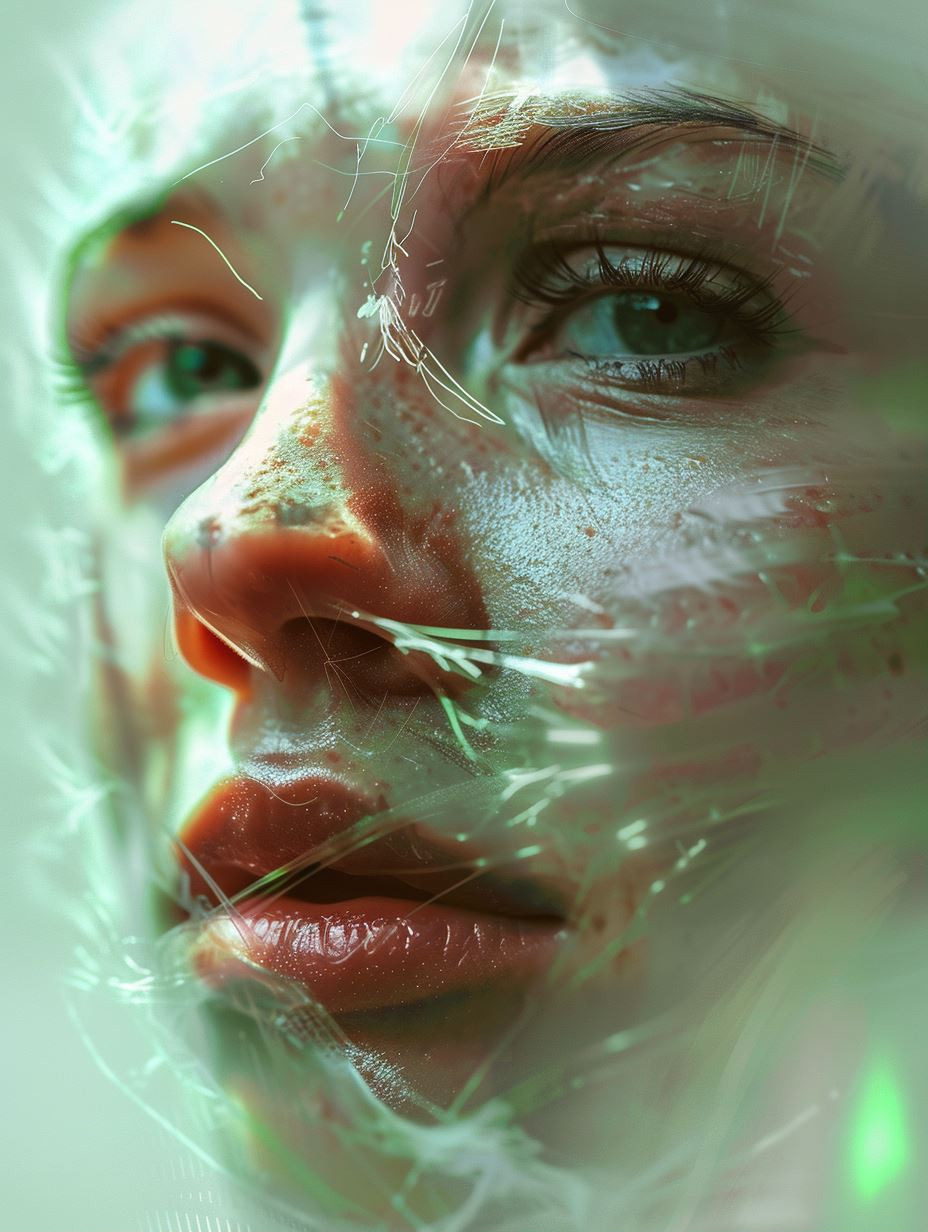 Ethereal Reflections in Liquid Glass - Image 1