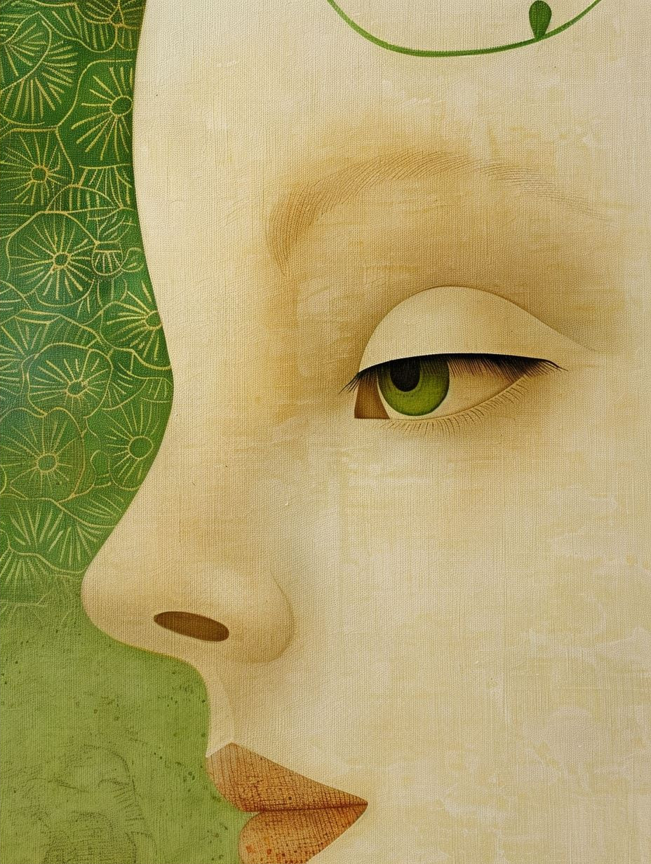 Ethereal Nature Fusion Portrait - Image 2