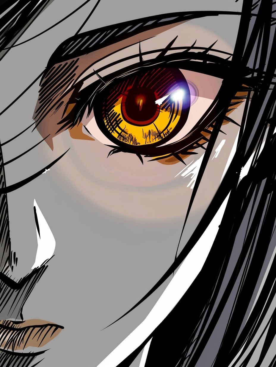 Noir Ink Manga Portrait - Image 2