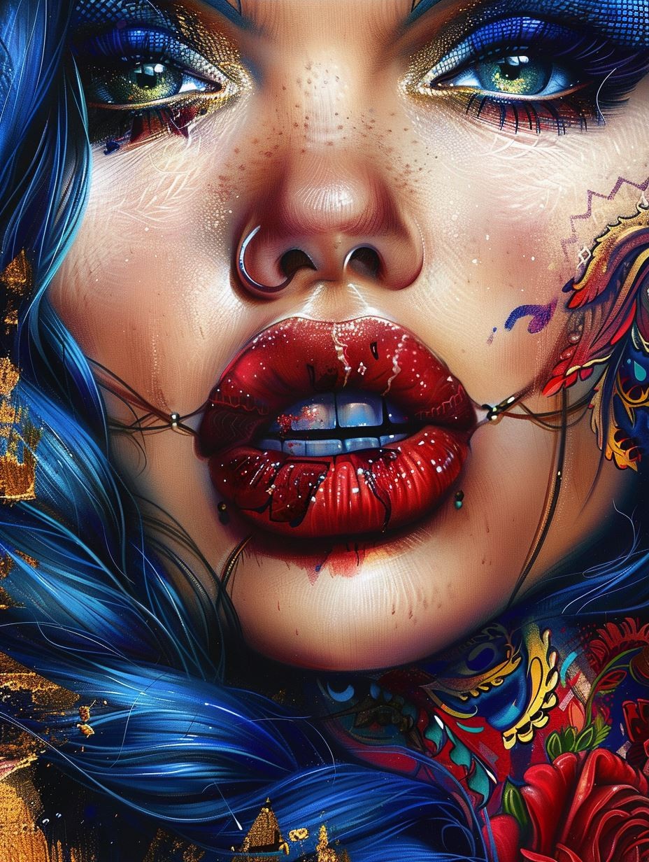 Ethereal Gilded Mystic Portrait - Image 3