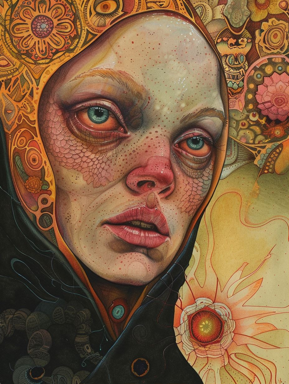 Surrealist Gaze of Ethereal Scales - Image 1