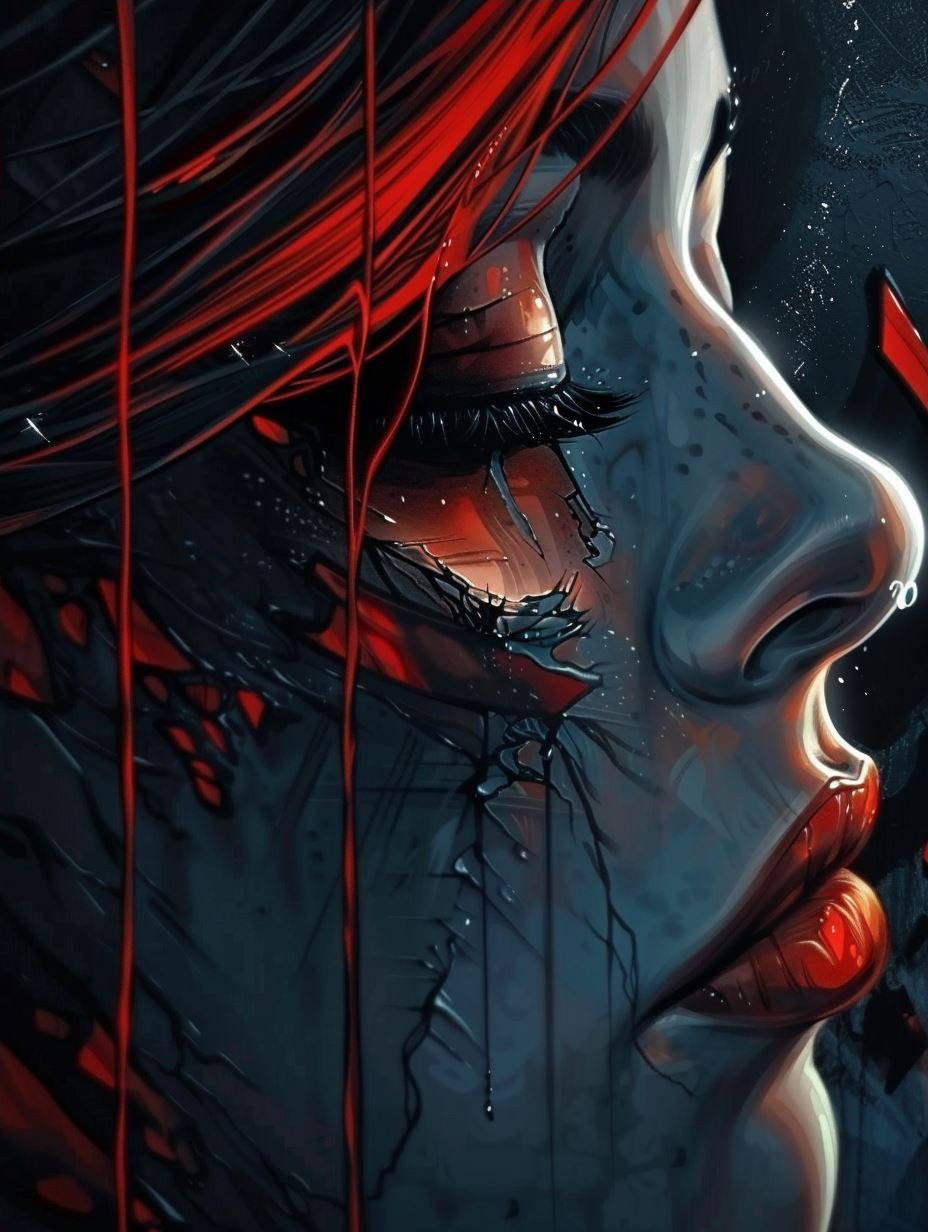 Crimson Gaze Dark Fantasy Portraits - Image 4