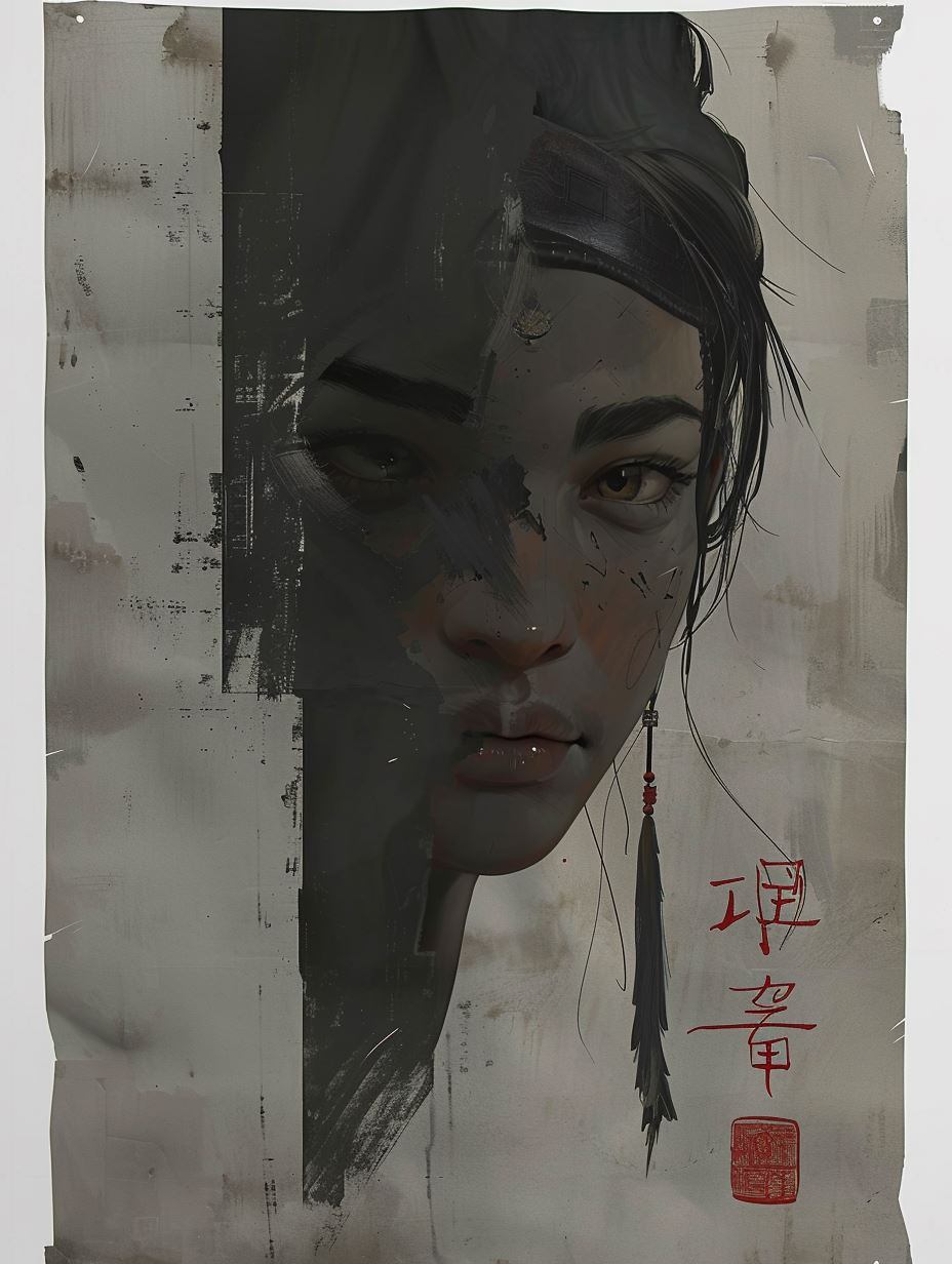 Ethereal Ink Wash Portraits - Image 2