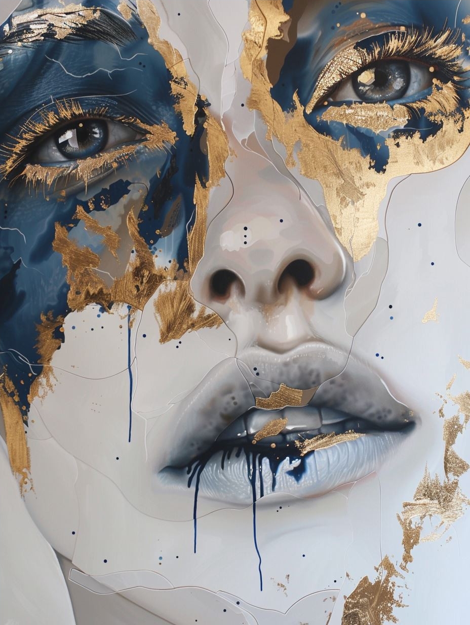 Fragmented Gilded Ethereal Portraits - Image 4