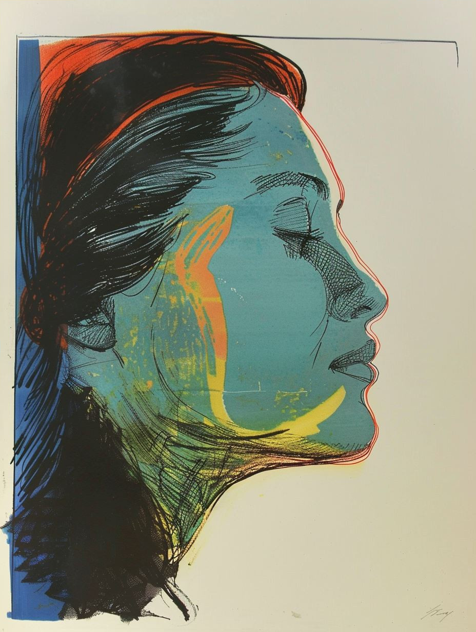 Abstract Neon Portraiture Study - Image 4