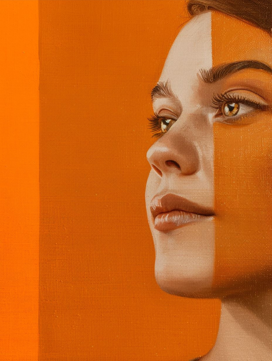 Amber Glow Minimalist Portraiture - Image 3