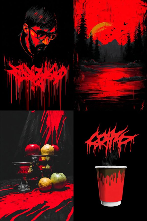 Crimson Shadows: A Dark Aesthetic Collection