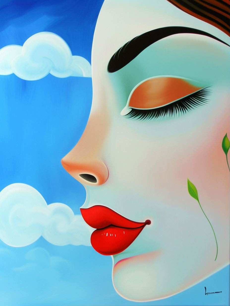 Serene Dream of Azure Skies - Image 1
