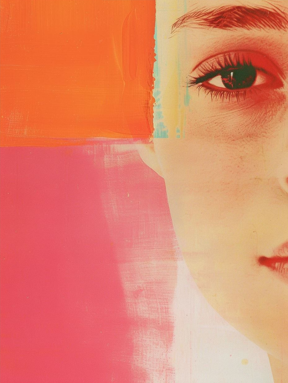 Vibrant Fragmented Portrait - Image 4